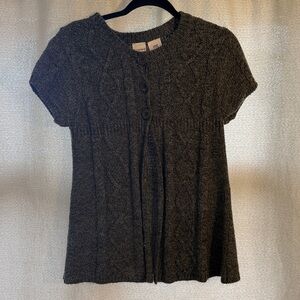 No Boundaries Gray Cable Knit Sweater